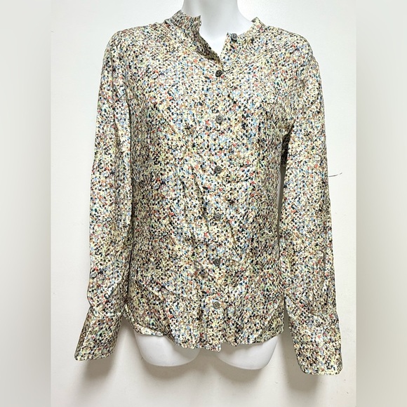 TORY BURCH Printed Silk Twill Blouse - Picture 2 of 8